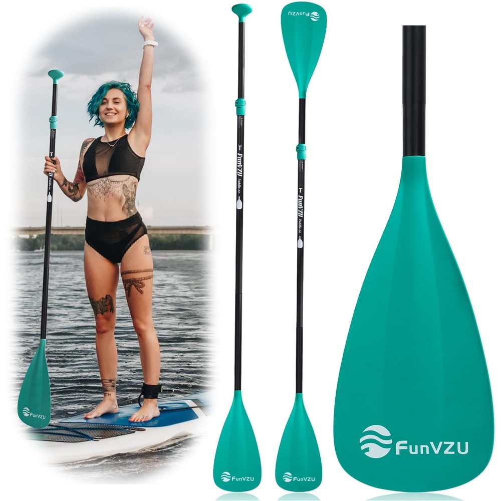 Lightweight Adjustable 4-Piece SUP Paddle Aluminum Stand Up Board Paddle