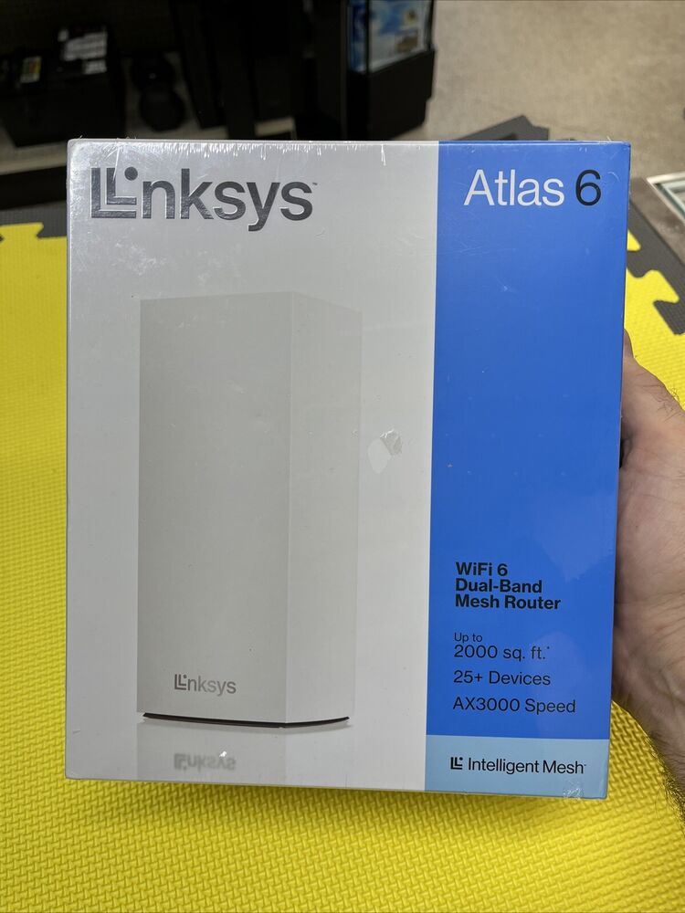 Linksys Atlas 6 Dual-Band Mesh Router WiFi 6  1-Pack  - NEW - SEALED