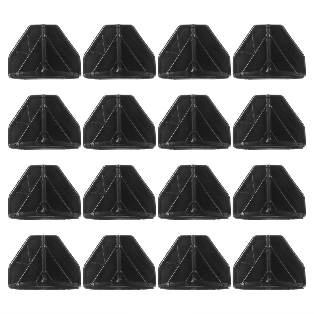 100 Pcs Clear Corner Three-sided Plastic Protector Box Guards