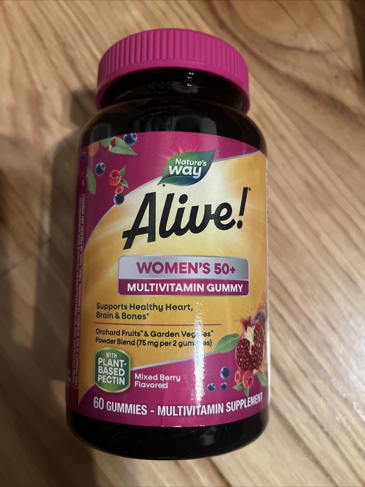 Nature's Way Alive! Women's 50+ Gummy Multi 60 gummies each 1/2026 FRESH!