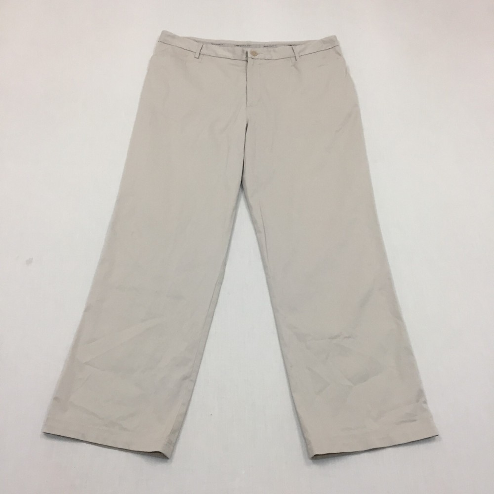 Nike Golf Trousers Mens W38 L32 Straight Fit Chino Beige