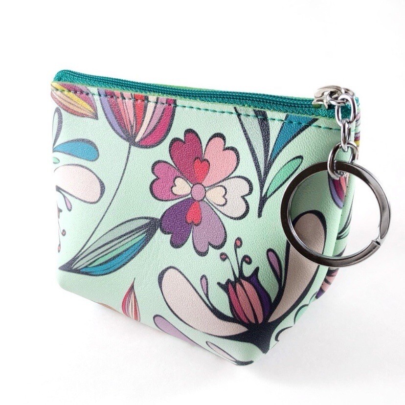 Floral Pattern Mini Coin Purse