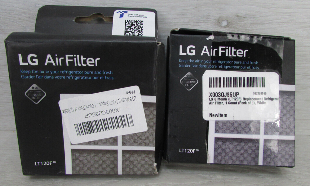 2x LG AirFilter LT120F Fresh Air Filter for LG Refrigerators - (LT120F)