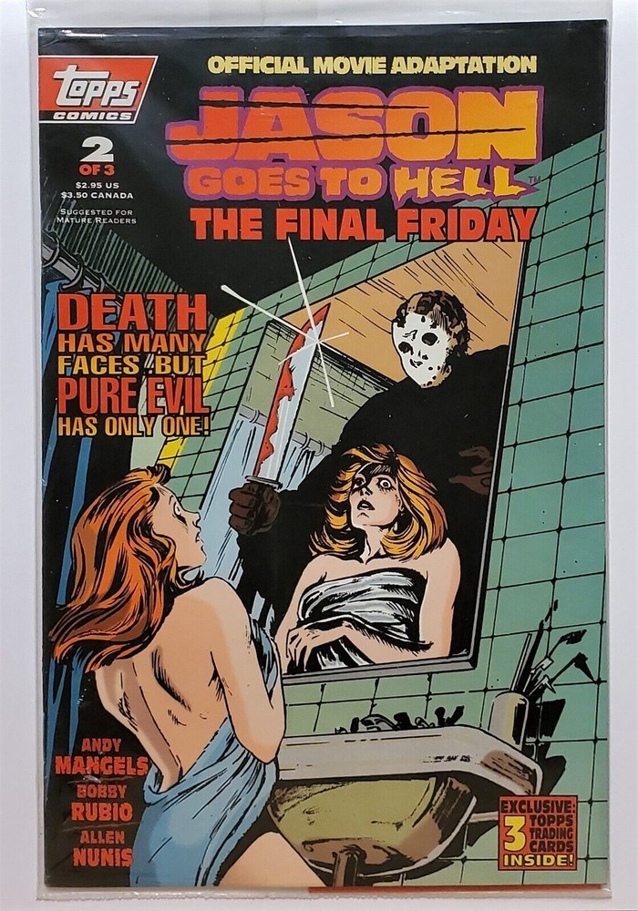 Jason Goes to Hell The Final Friday 2 with Card VF Topps Friday the 13th