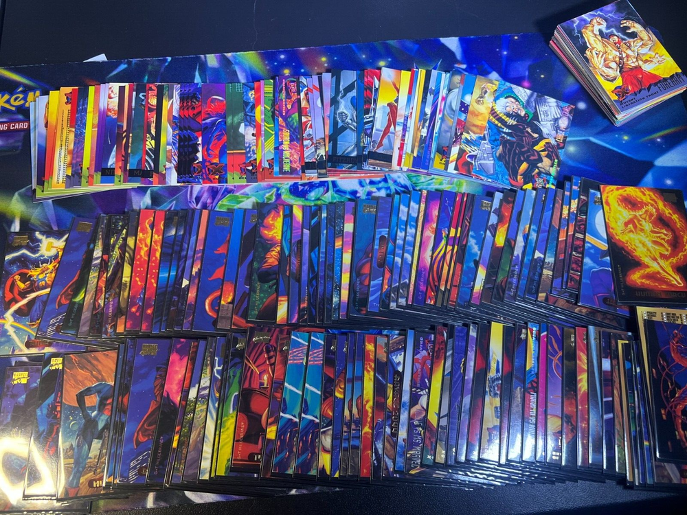 Lot Of 106 94 Fleer Marvel Cards 129 1995 Trading Cards Near Mint Condition