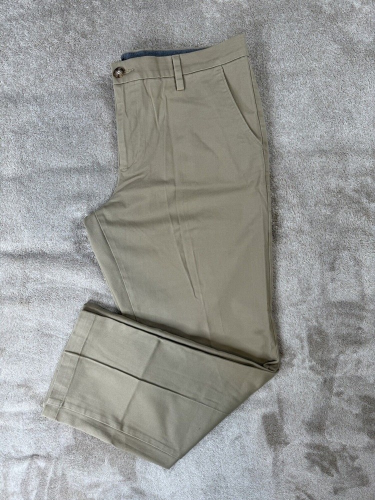 Dockers Mens Tan Beige Straight Fit Pant Size 38x30