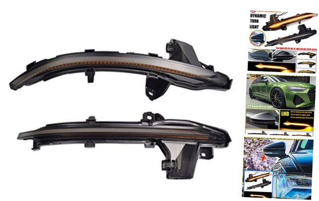 Dynamic LED Sequential Side Mirror Turn Signal Light Blinker Indicator For