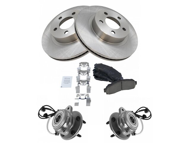 Front Brake Pad and Rotor and Wheel Hub Kit fits Explorer Sport 2001-2002 34SHDB