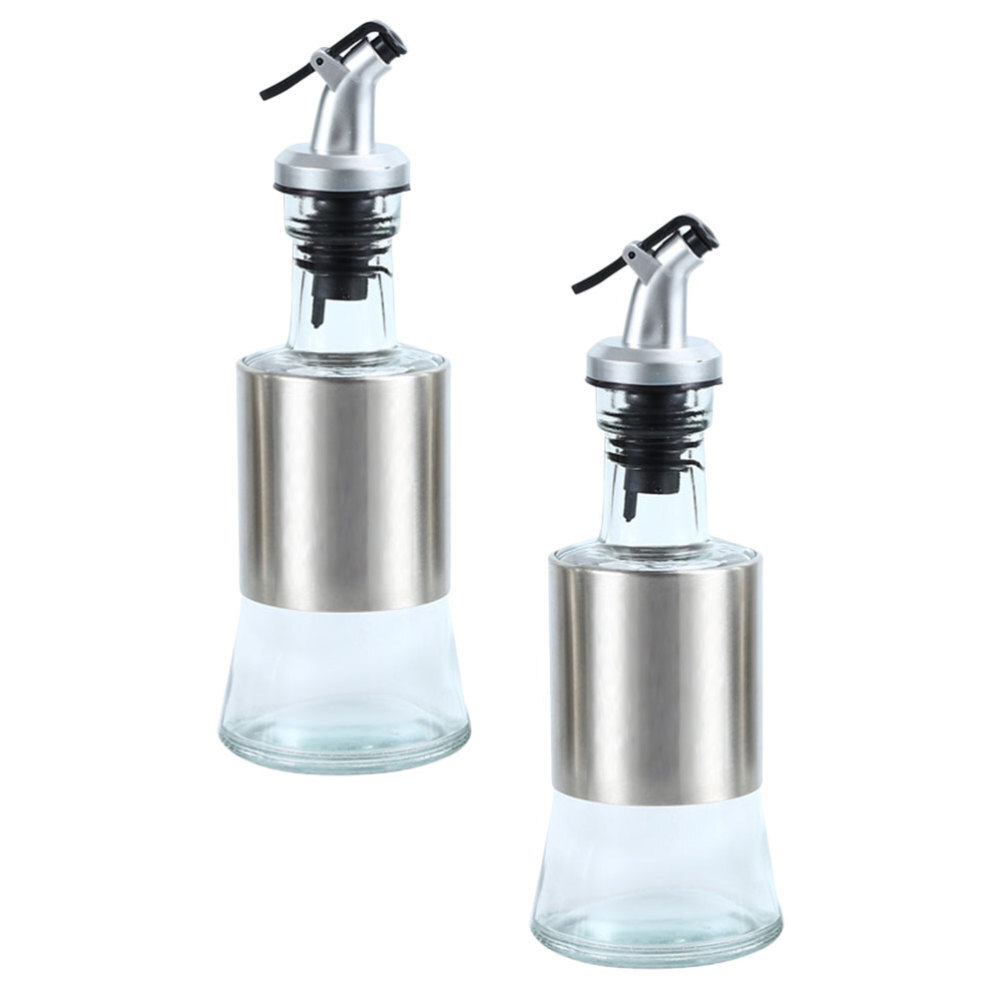 2-Pack Oil and Vinegar Dispenser Bottles for Easy Pouring