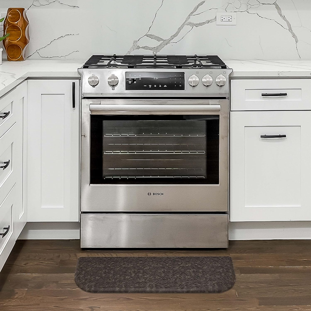 Chef Gear Anti-Fatigue Kitchen Mat with Cushioned Comfort in Clarance Design