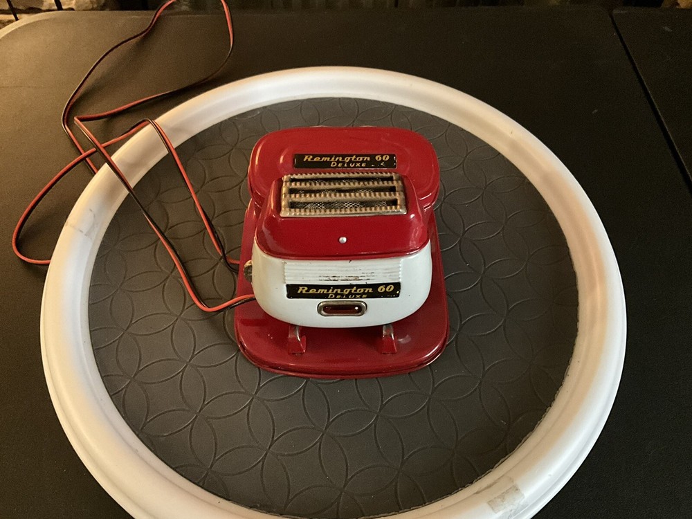 Rare Vintage Tin Battery Operated Remington 60 Deluxe Toy Shaver 1960s Japan