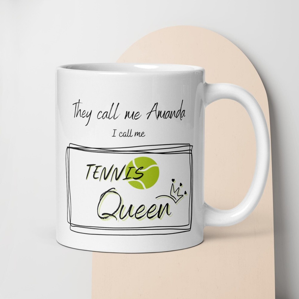 Personalized Tennis Gift Mug Tennis Queen Mug