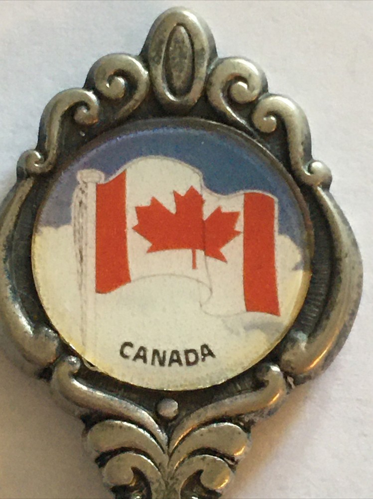 Vintage Souvenir Spoon Collectible Canada Canadian Flag