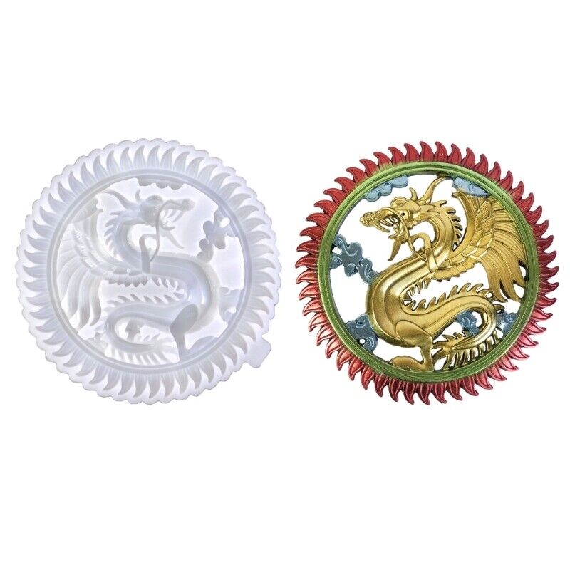 3D Dragon Resin Mold DIY Handmade Epoxy Silicone Molds Wall Decoration for Home