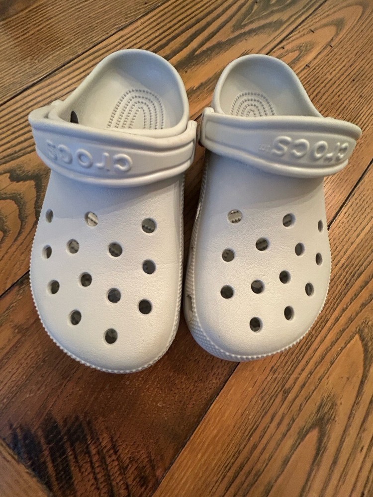 EUC Crocs, Light Gray, Women’s Size 7