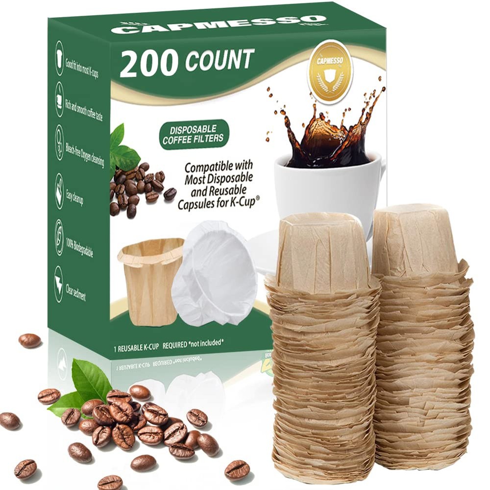 Disposable K-Cup Coffee Paper Filters 200 Count for Keurig Brewers