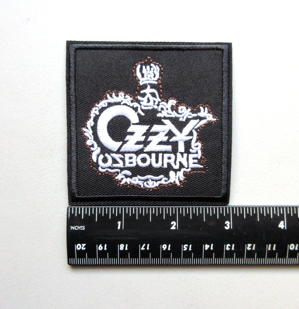 🔥OZZY OZBOURNE HEAVY METAL BAND MUSIC BATTLE VEST HAT EMBROIDERED IRON ON PATCH