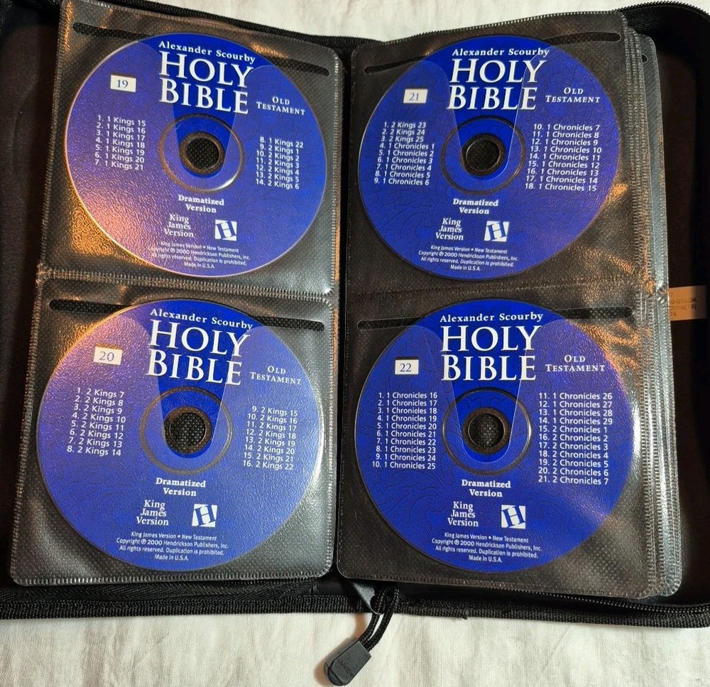 Alexander Scourby Bible OT And NT Dramatized Version Complete Set Of 59 CDs