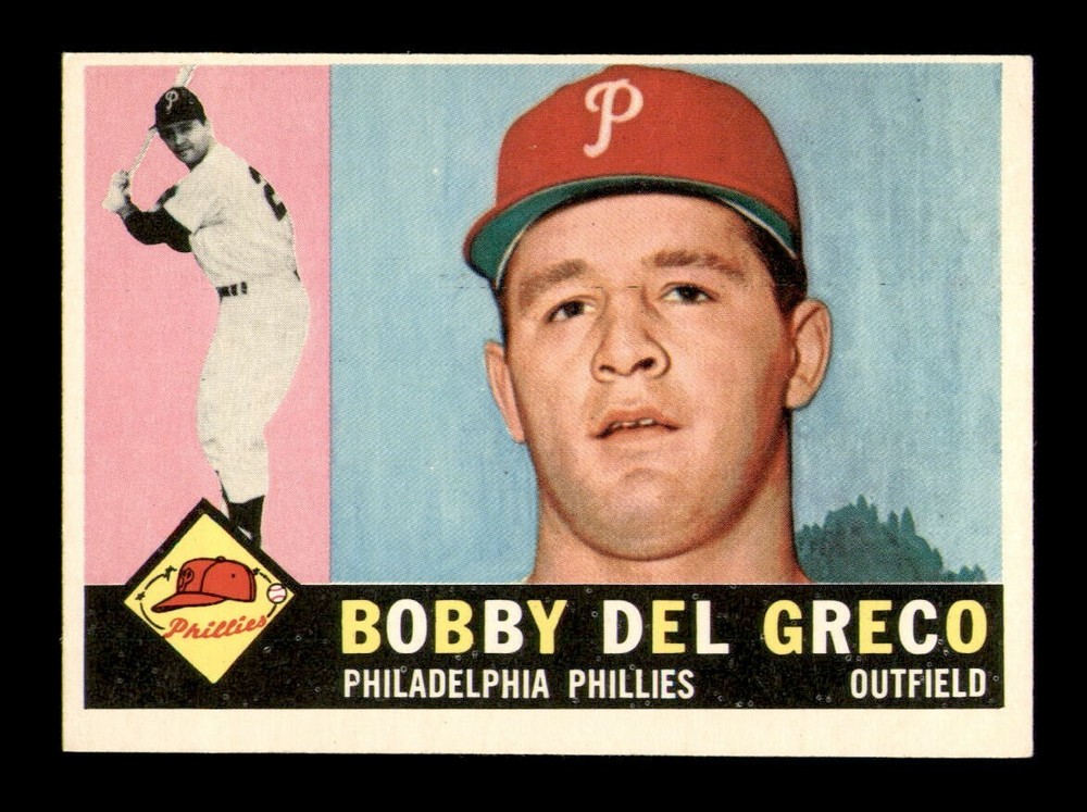 1960 Topps #486 Bobby Del Greco NM Vintage Baseball Card OBGcards