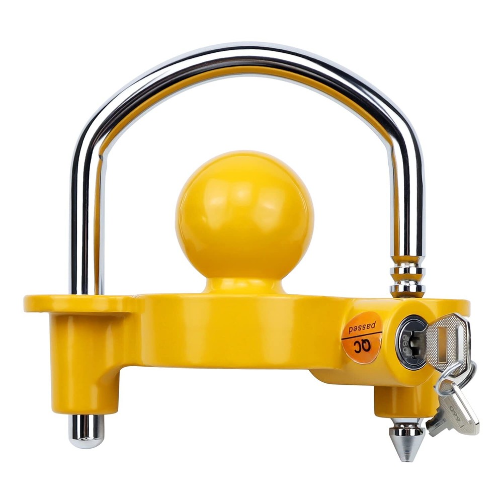 Universal Trailer Hitch Security Adjustable Lock Tow Ball Coupler,Heavy-Duty