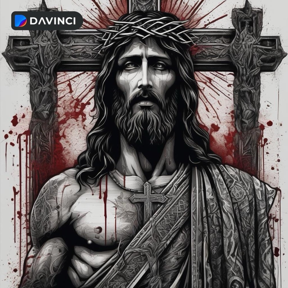 AI-Generated Christ Digital Wallpaper for Desktop Background-image