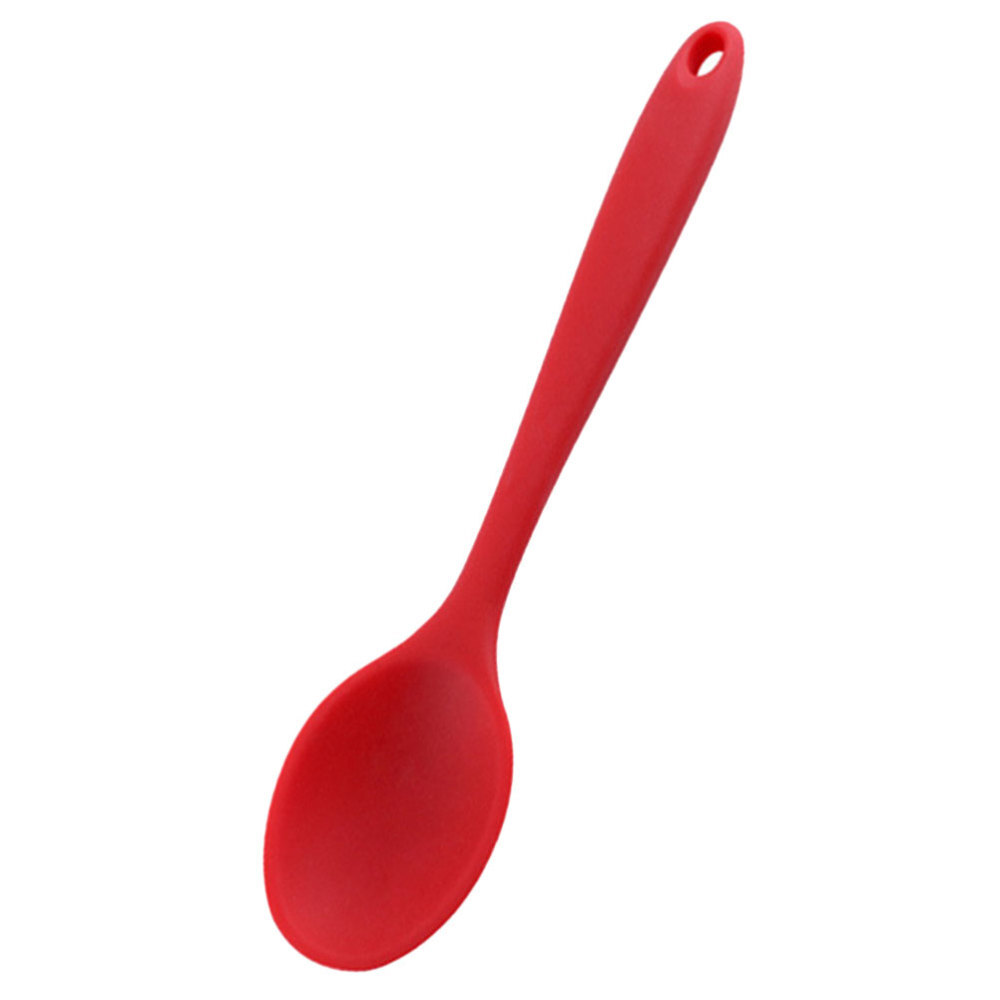 Silicone Spoon Nonstick Kitchen Spoon Silicone Serving Stirring Spoon Kitchen