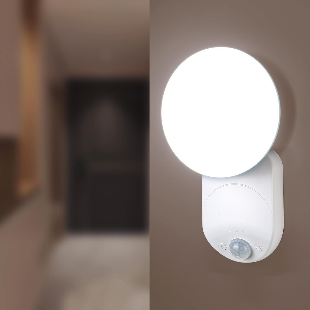 Rechargeable Magnetic Motion Sensor Wall Light with Remote for Wireless Closet Lighting
