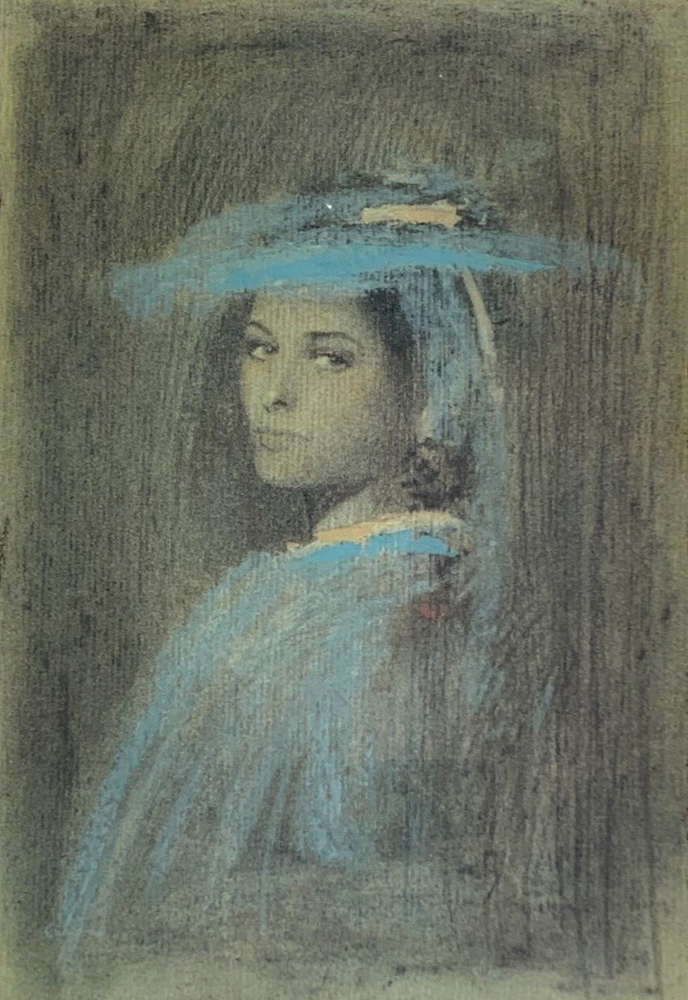 Mersad Berber (Bosnian, 1940–2012) Mixed Media JELENA, Hand Signed