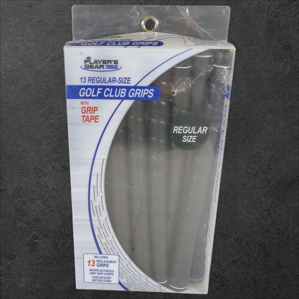 Player's Gear 13 Replacement Grips Regular Size Golf Club Grips With Grip Tape