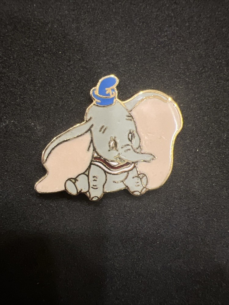 Retired Disney Sitting Dumbo Blue Hat Pin