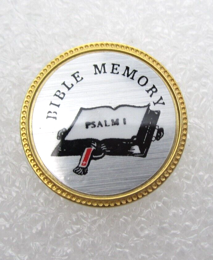 Bible Memory Psalm I Lapel Pin (C563)