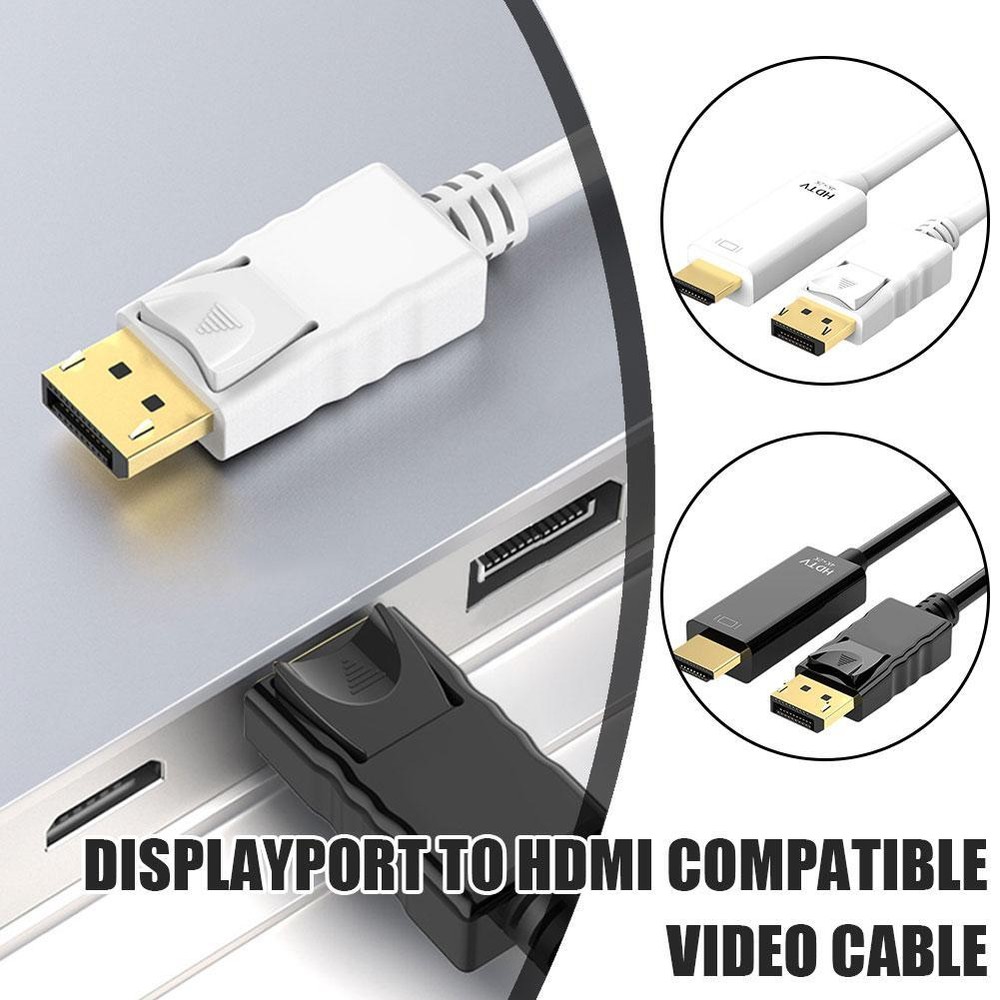 Display Port DP Male to HDMI Female Adapter Cable US Compatible