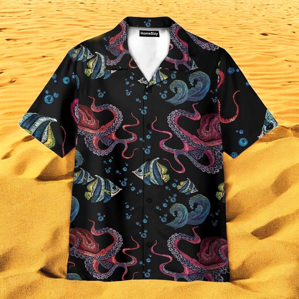 Octopus Colorful Hawaiian Shirt