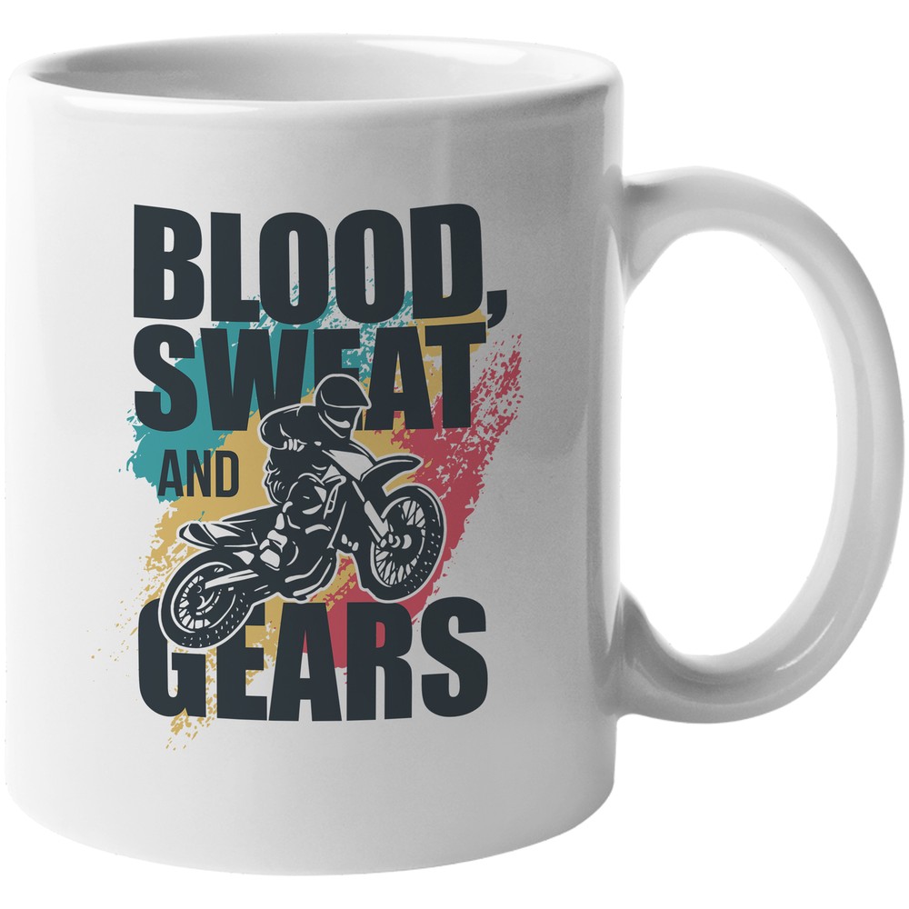 Blood, Sweat & Gears Motorbike Art Coffee & Tea Gift Mug