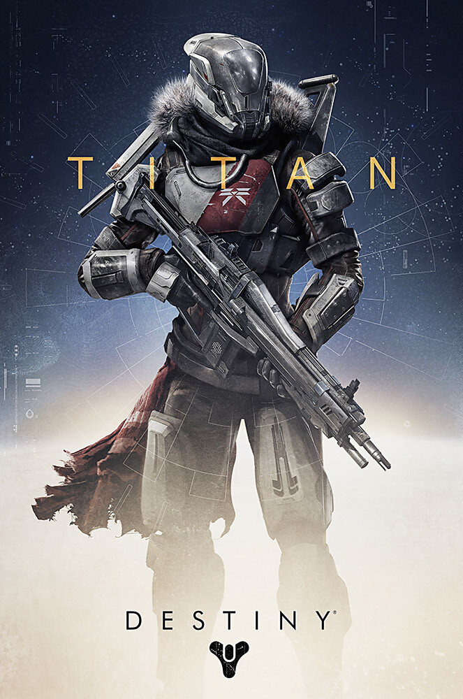 Destiny The Taken King Titan Class Premium Poster PS4 PS3 DES024 USA Made
