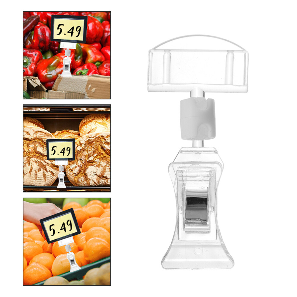 10 Pcs Bins Acrylic Advertising Folder Price Display Rack Mall Stand