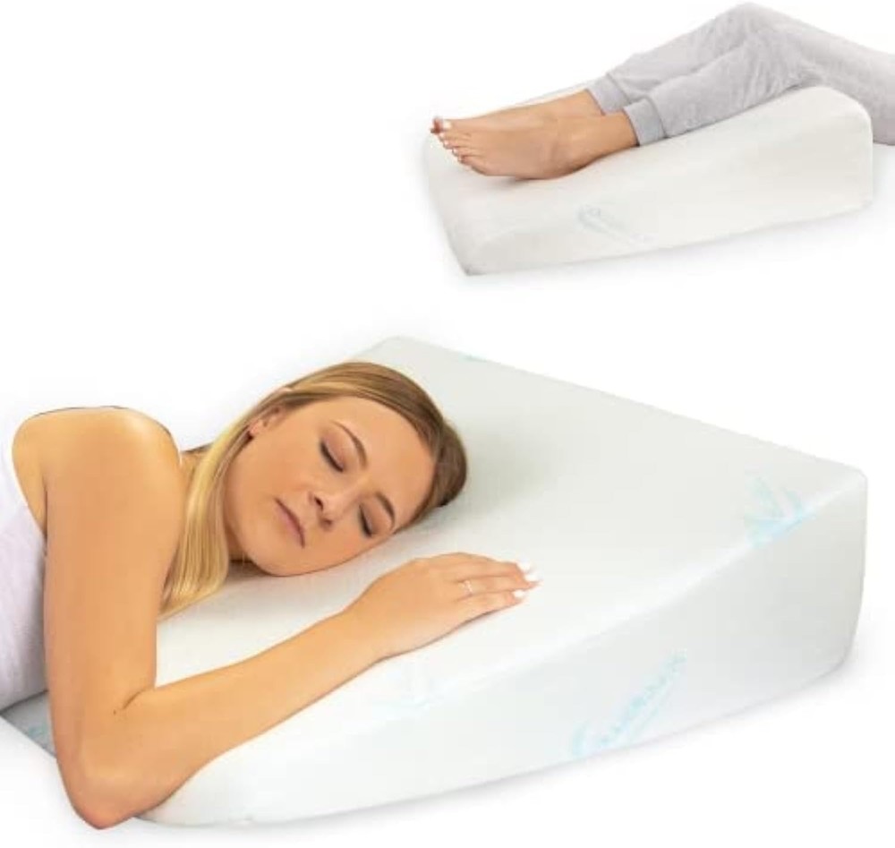 7-Inch Memory Foam Wedge Pillow for Better Sleep – Order Today-image