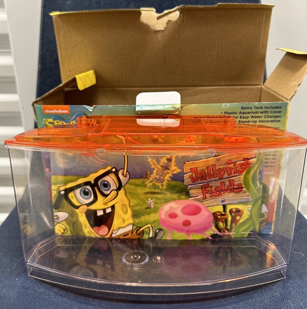 Spongebob Squarepants Officially Licensed Penn-Plax 0.7 Gallon Betta Fish Tank