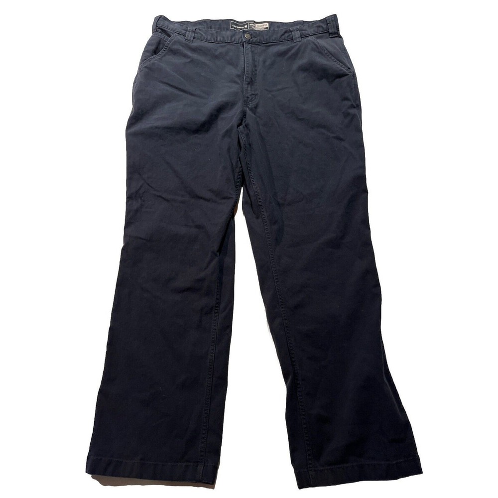 Carhartt Pants Men’s 40x31 Fit Navy Canvas Carpenter Relaxed Fit Workwear Travel