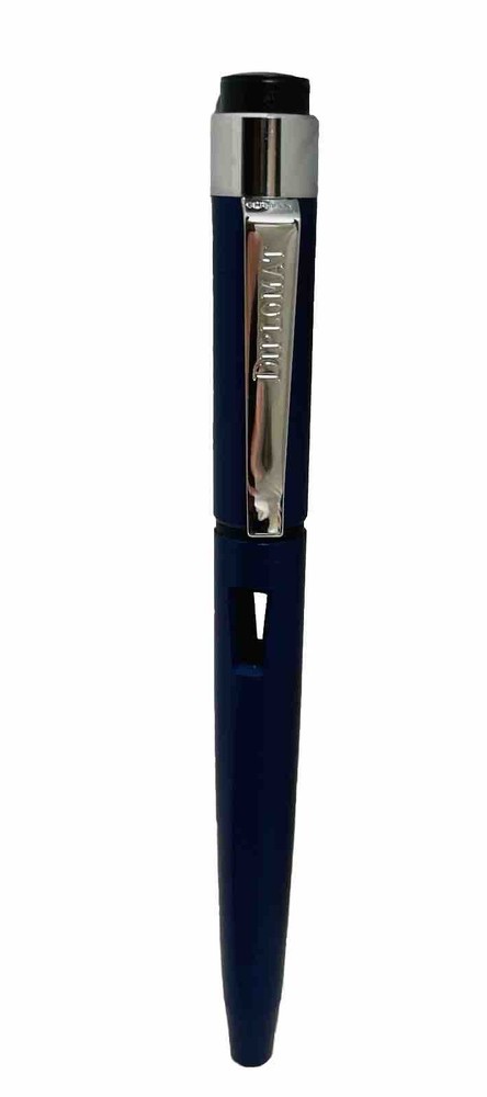 Diplomat Fountain Pen Dark Blue Metallic No Ink No Box