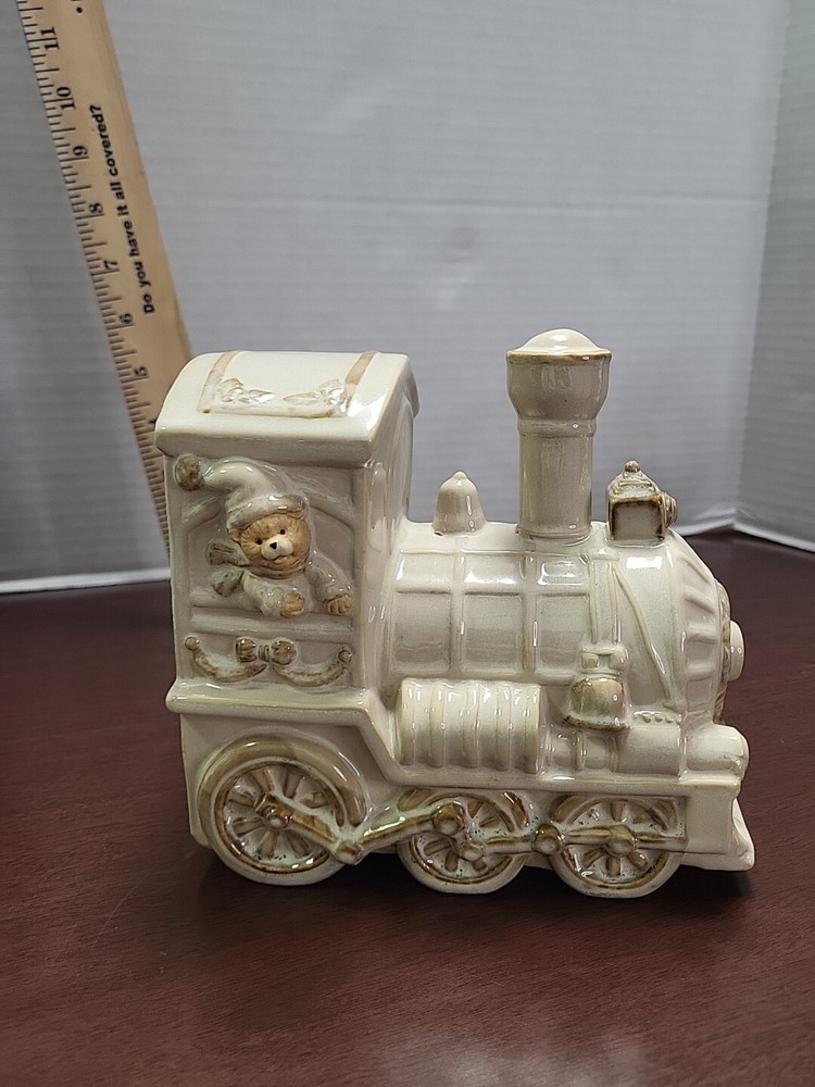 Bear In Choo Choo Train Ceramic Glossy