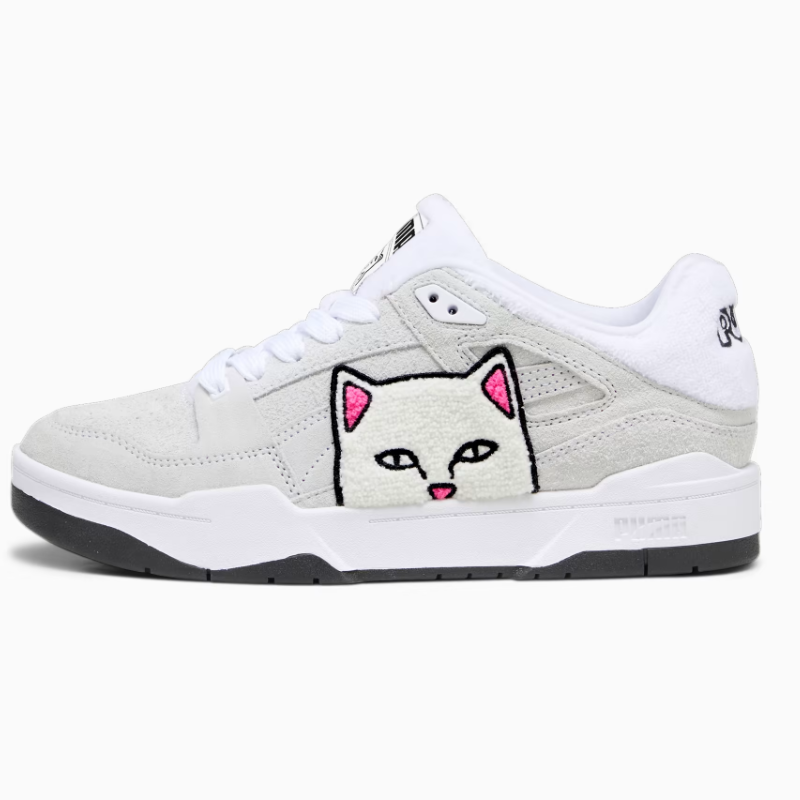 PUMA X RIPNDIP Slipstream Ivory Suede Shoes (393538_01) Expeditedship