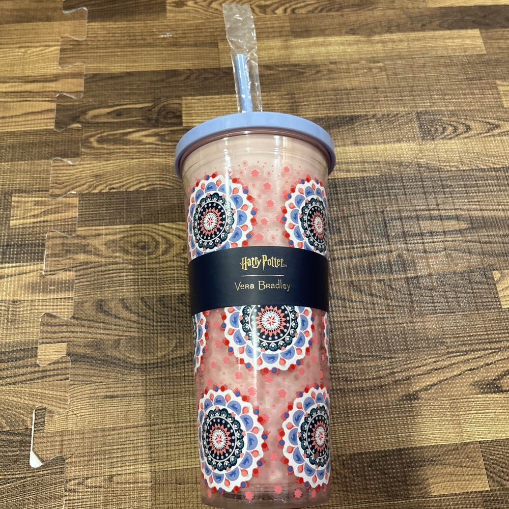 Vera Bradley Harry Potter Luna Lovegood Medallion Tumbler with Straw NWT  