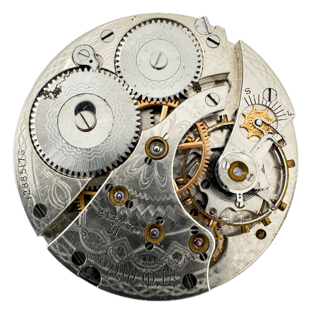 Antique 1906 Waltham 17 Jewel 16s Mechanical Pocket Watch Movement 625 USA