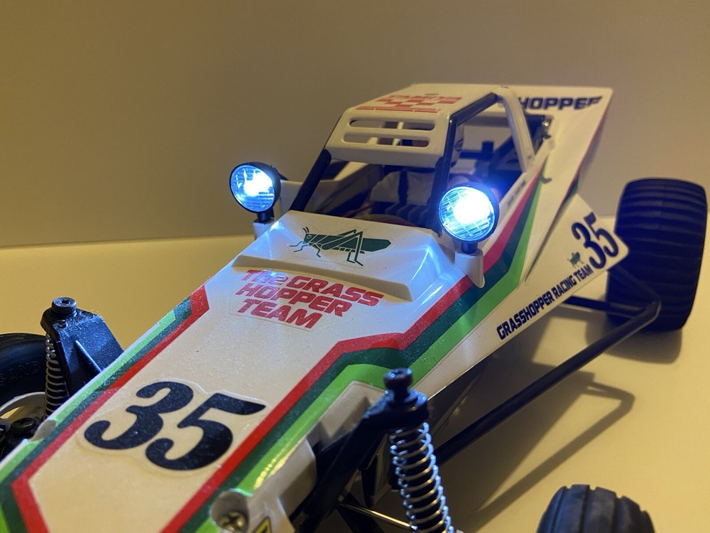 HELLA LIGHTS SPOTLIGHTS FOR RC CAR 1/10 TAMIYA GRASSHOPPER ROCK CRAWLER HORNET