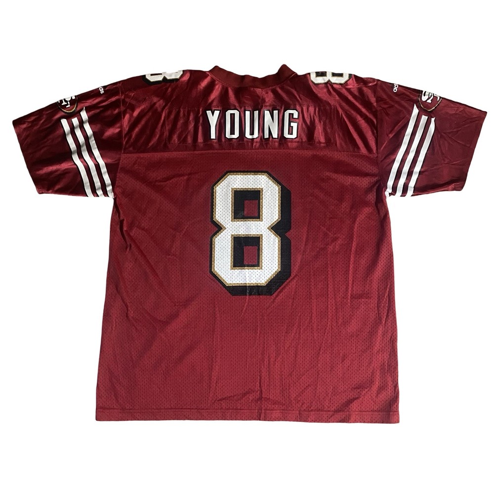 Vintage Adidas San Francisco 49ers #8 Steve Young Jersey Size XL Great Condition