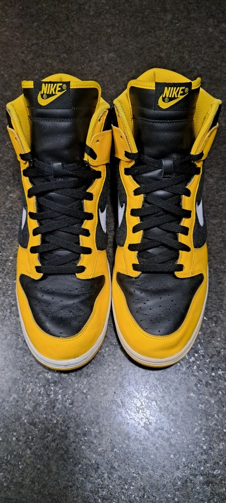 Nike Dunk High Yellow Black White 2008 Size 14 Mens Fast Shipping