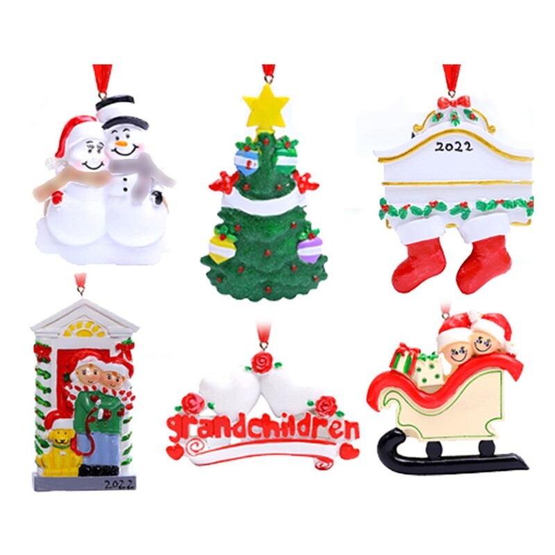 Xmas Hanging Ornaments Resin Pendant for Rope Holiday Festival Home Layo