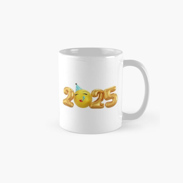 Happy New Year 2025 Sticker Mug Gift for Family