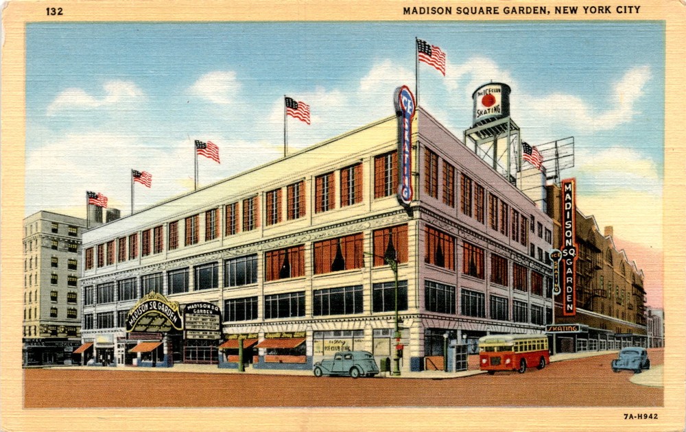 MADISON SQUARE GARDEN, NEW YORK CITY, ICE CLUB INK, CEC, Postcard